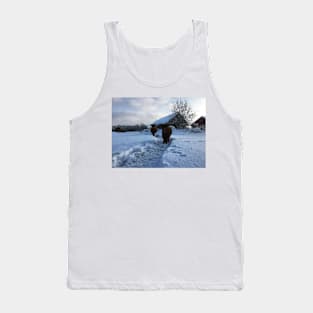 Scottish Highland Cattle Cow and Calf 1684 Tank Top